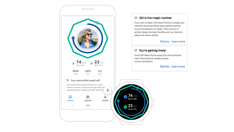 in addition to new health and fitness tracking, Google Fit has been updated with an all-new design and UI as well.